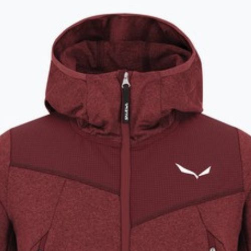 Trekking Sweatshirt Hoodie Kinder Salewa Agner Melange PL FZ Hoody syrah