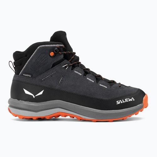 Trekkingschuhe Kinder Salewa MTN Trainer 2 Mid PTX onyx/alloy