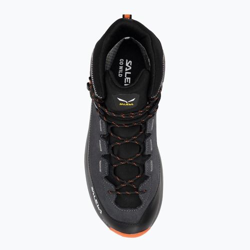 Trekkingschuhe Kinder Salewa MTN Trainer 2 Mid PTX onyx/alloy
