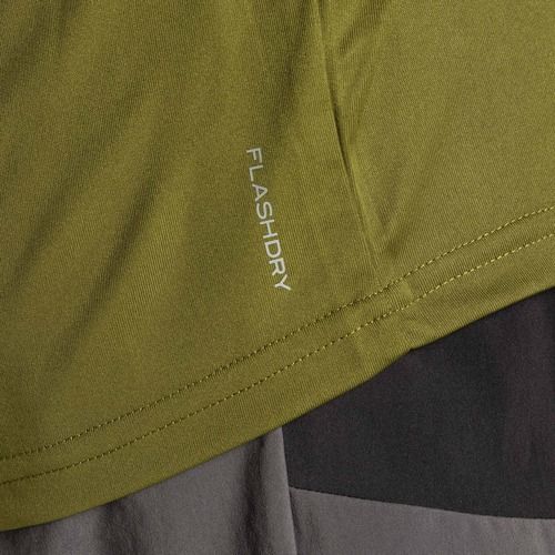 Herren Trainings-T-Shirt The North Face Reaxion Red Box Wald-Olive