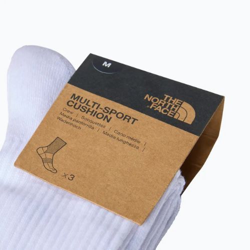 Trekking Socken The North Face Multi Sport Cush Crew Sock 3 Paare white