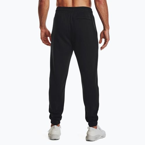 Under Armour Essential Fleece Jogger schwarz/weiß Herren Trainingshose