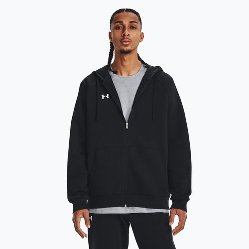 Men's Under Armour Rival Fleece FZ Hoodie schwarz/weiß