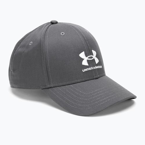 Unter Armour Branded Lockup Adj Pitch grau / weiß Männer Baseball-Kappe