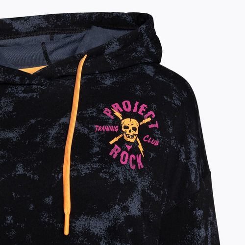 Under Armour Projekt Rock Underground Terry HD schwarz/nova orange/schwarz Frauen Training T-Shirt