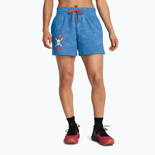 Unter Armour Projekt Rock Underground Terry Frauen Trainingsshorts virale blau / Phoenix / weiß