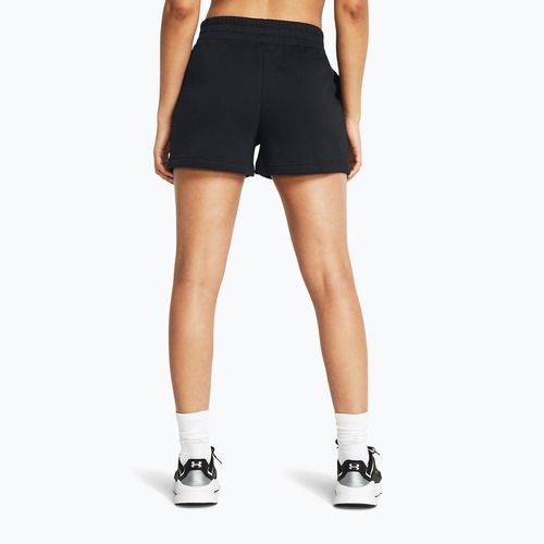 Under Armour Rival Fleece Damen Trainingsshorts schwarz/weiß