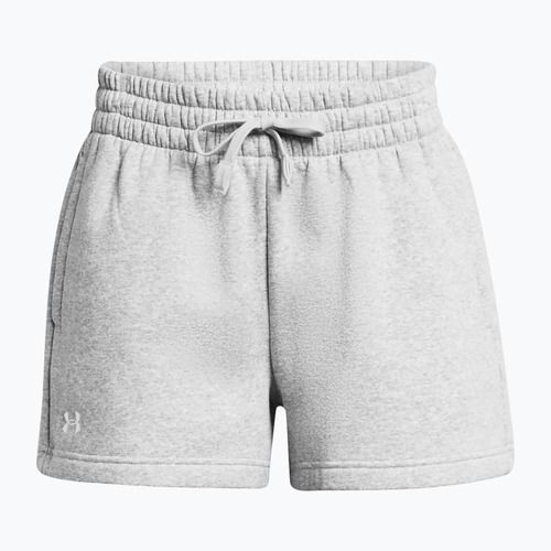 Under Armour Rival Fleece mod grau hell heather/weiß Frauen Trainingsshorts