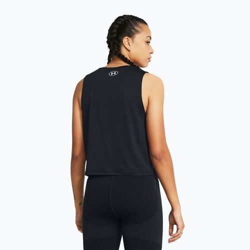 Under Armour Rush Energy Crop Tank schwarz/weiß Damen Trainingstop