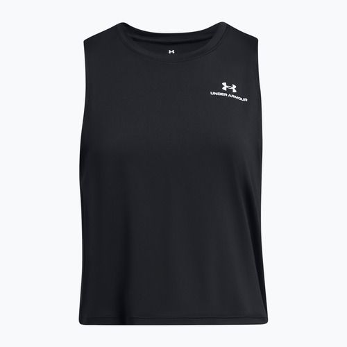 Under Armour Rush Energy Crop Tank schwarz/weiß Damen Trainingstop