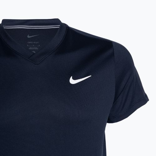 Herren Nike Court Dri-FIT Victory Tennisshirt obsidian/obsidian/weiß
