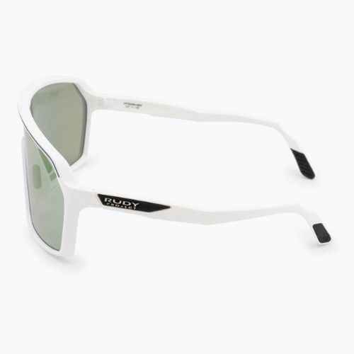 Sonnenbrille Rudy Project Spinshield white matte/racing green