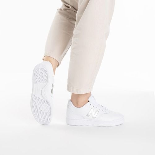 Damen New Balance BBW80 Weiß/Silber Schuhe