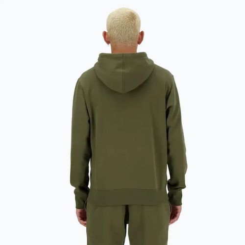Herren New Balance Core Fleece Hoodie dunkel Moos