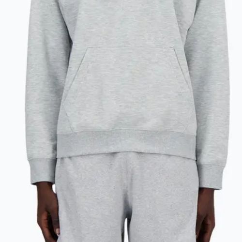 Herren New Balance Stacked Logo French Terry Hoodie sportlich grau
