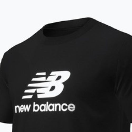 Herren New Balance Stacked Logo T-shirt schwarz