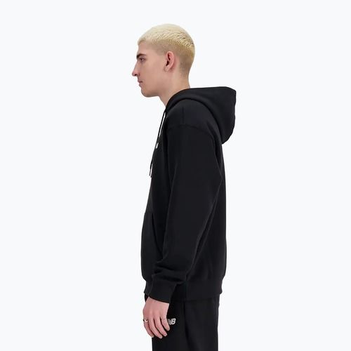 Herren Hoodie Sweatshirt New Balance Small Logo French Terry Hoodie black