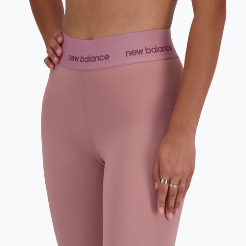 Leggings Damen New Balance Sleek High Rise 25 inch rosewood