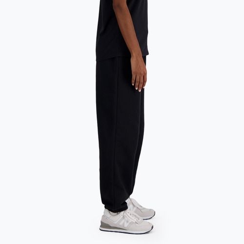 Damen New Balance French Terry Jogger Hose schwarz