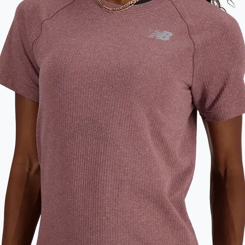 Damenshirt New Balance Seamless licorice heather