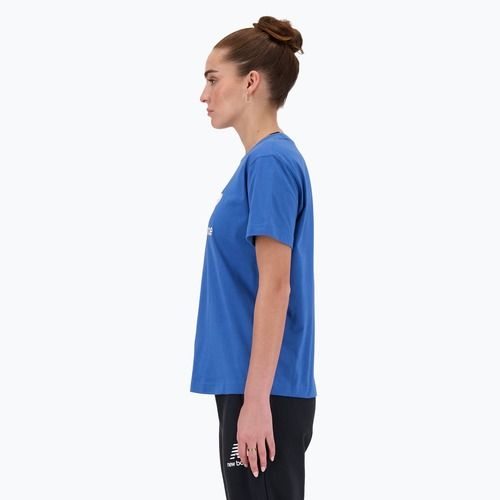 Damenshirt New Balance Jersey Stacked Logo T-Shirt blueagat