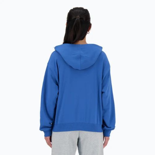 Damen New Balance French Terry Stacked Logo Hoodie blueagat
