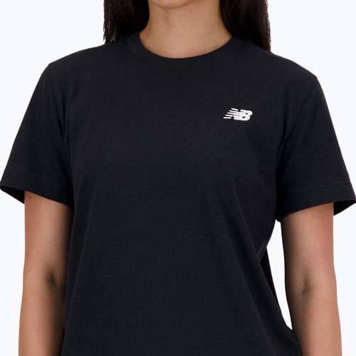 Damen New Balance Jersey Small Logo schwarz
