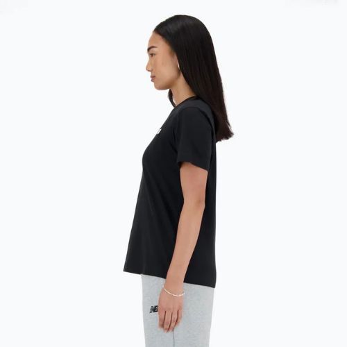 Damen New Balance Jersey Small Logo schwarz
