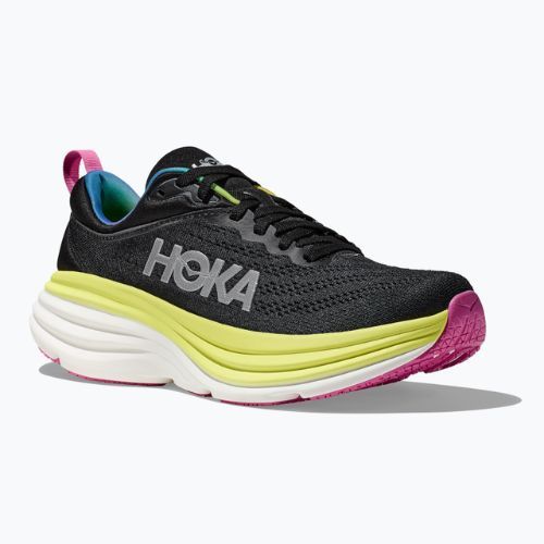 Herren Laufschuhe HOKA Bondi 8 schwarz/citrus glow