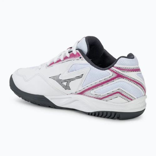 Damen Tennisschuhe Mizuno Break Shot 4 AC weiß / rosa tetra / Turbulenz