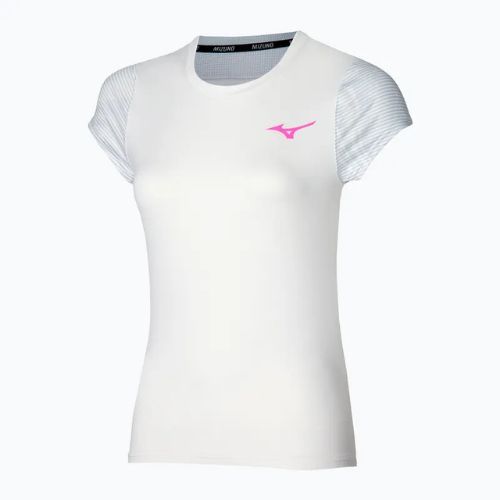 Damen-Tennisshirt Mizuno Charge Printed Tee weiß