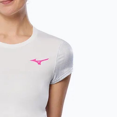Damen-Tennisshirt Mizuno Charge Printed Tee weiß