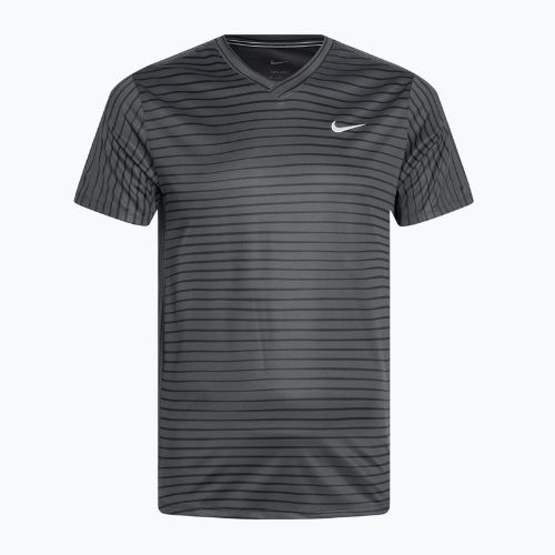 Tennis Shirt Herren Nike Court Dri-Fit Top Novelty anthracite/white