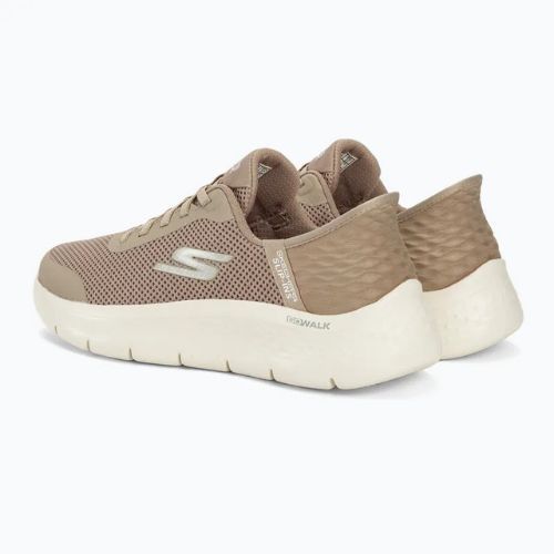 SKECHERS Slip-ins Damen Go Walk Flex Grand Entry taupe/weiß Schuhe