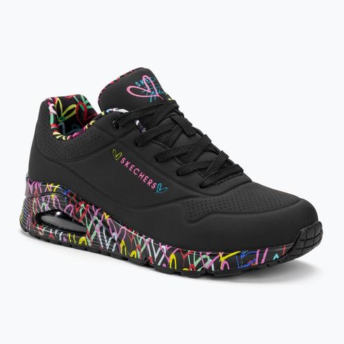 SKECHERS Damen Schuhe Uno Loving Love schwarz