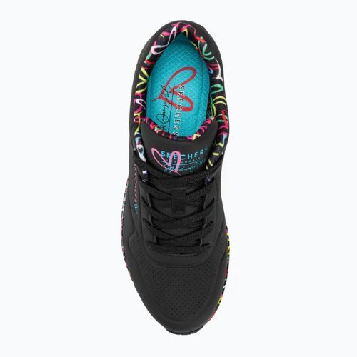 SKECHERS Damen Schuhe Uno Loving Love schwarz
