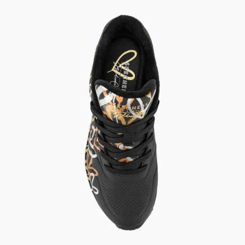 SKECHERS Damen Schuhe Uno Metallic Love schwarz/metallic