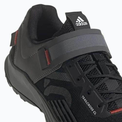 Herren MTB-Radschuhe adidas FIVE TEN Trailcross Clip In core schwarz/grau drei/rot