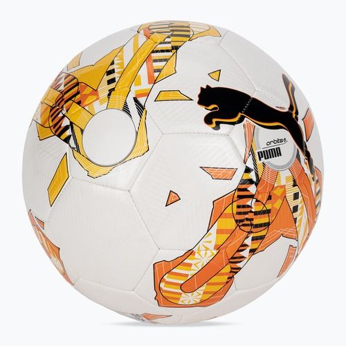 PUMA Orbit 6 FanwearCapsule MS Fußball puma weiß/rickle orange/puma schwarz Größe 5