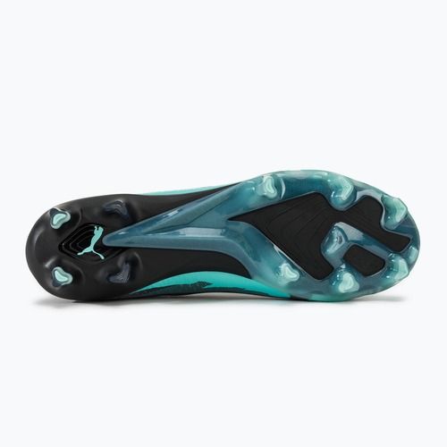 PUMA Ultra Ultimate Rush FG/AG stark grau/puma weiß/electro aqua Fußballschuhe