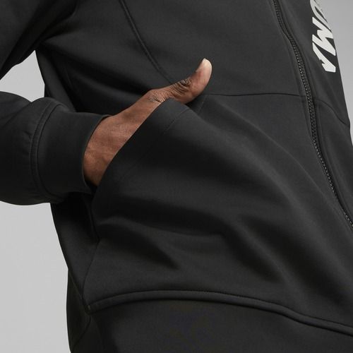 Training Sweatshirt Hoodie Herren PUMA Fit Double Knit FZ Hoodie puma black