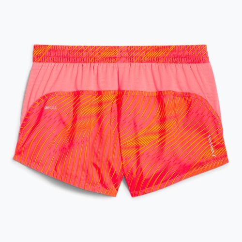 Damen-Laufshorts PUMA Run Favorite AOP Velocity 3" Sonnenuntergang glühen / Sonne Strom