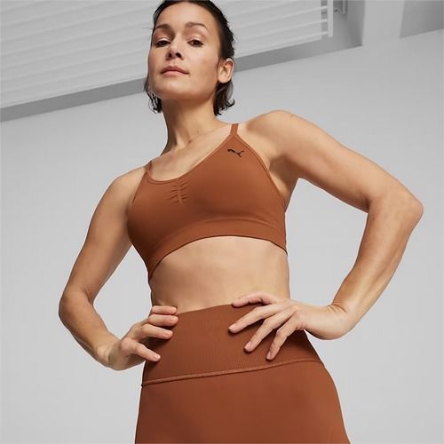 PUMA Move Shapeluxe Nahtloser Fitness-BH in Teak