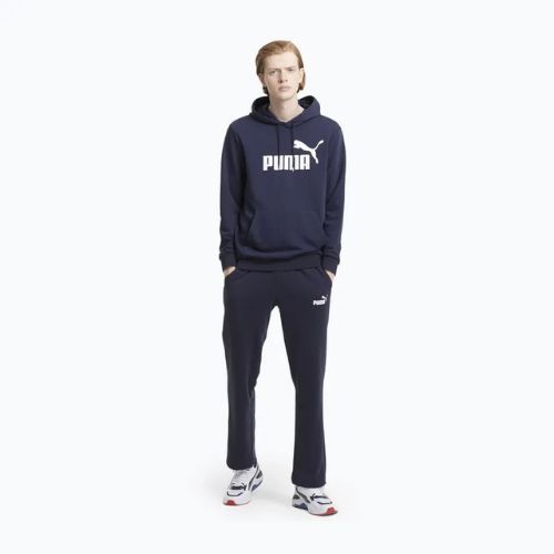 Herren Hoodie Sweatshirt PUMA Essentials Big Logo Hoodie TR peacoat