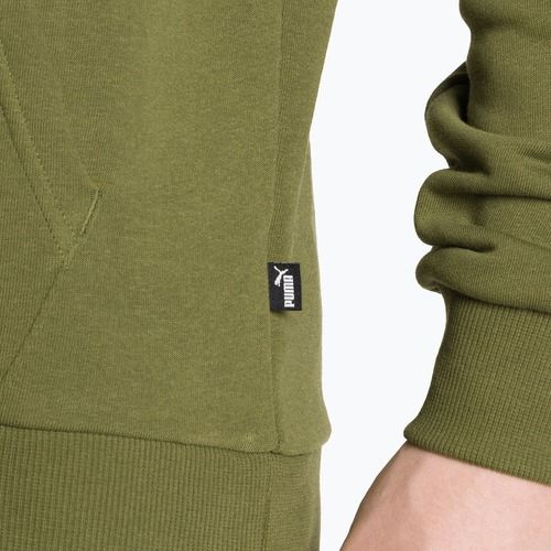 Herren Hoodie Sweatshirt PUMA Essentials+ Two-Tone Big Logo Hoodie TR olive green