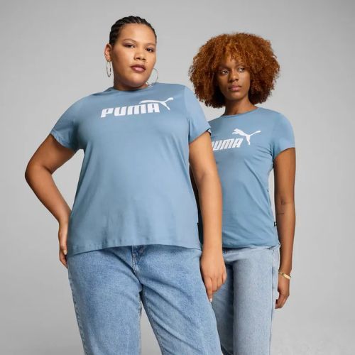 PUMA ESS Logo Tee für Damen zen blau