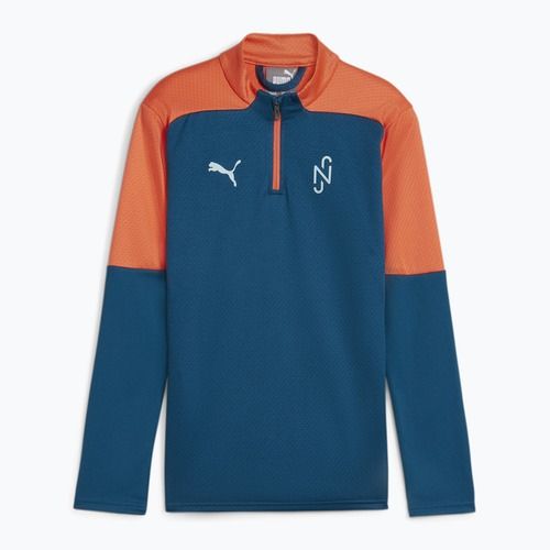 PUMA Neymar JR Kreativität 1/4 Zip Top Kinder Fußball Sweatshirt Ozean tropischen/heiße Hitze