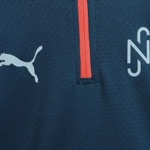 PUMA Neymar JR Kreativität 1/4 Zip Top Kinder Fußball Sweatshirt Ozean tropischen/heiße Hitze