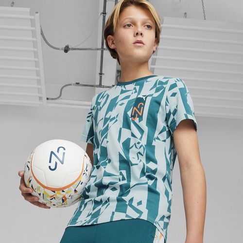 PUMA Neymar Jr Kinder Fußballtrikot Kreativität Logo Tee Ozean tropisch/türkis surfen