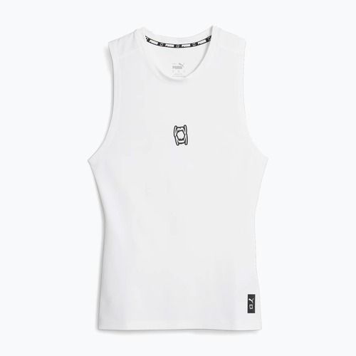 Herren-Basketball-Tanktop PUMA Hoops Team Slvs Baselayer puma weiß